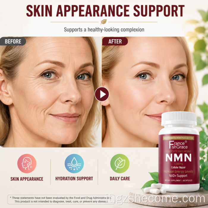 Shecome NMN Capsule Cellular Energy NAD+ Supporto